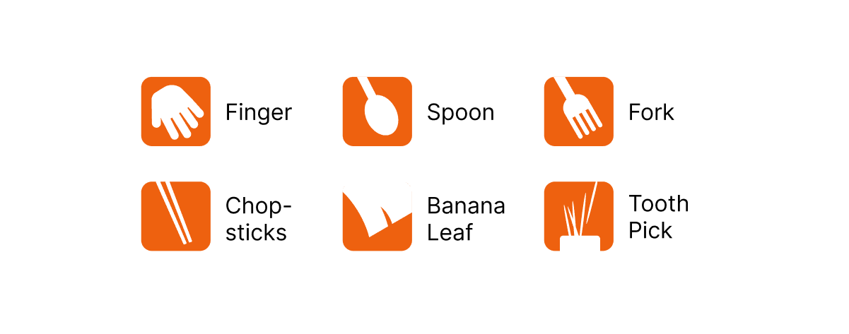 Food Card Icons illustration